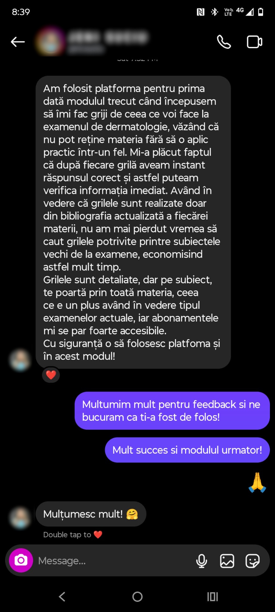Student review